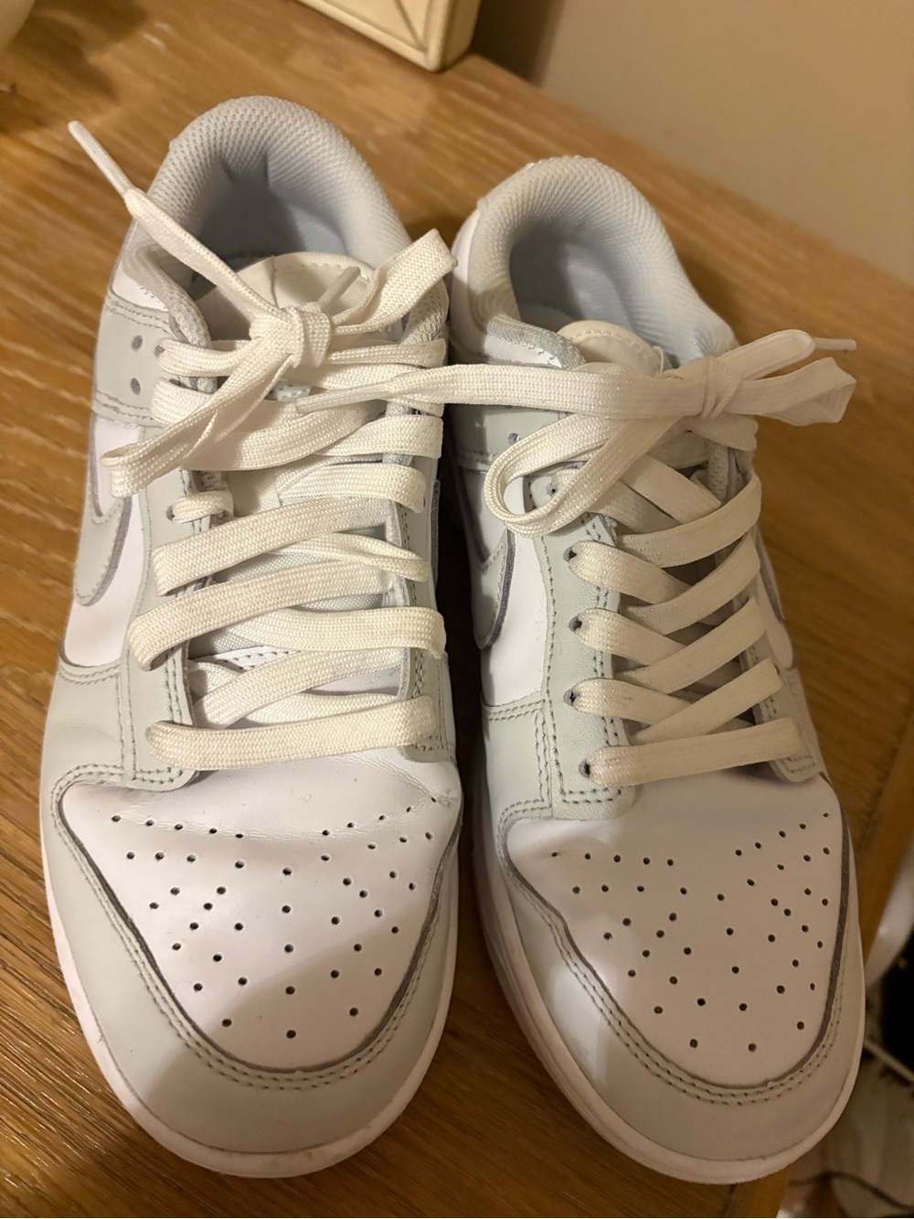 Nike Women’s Athletic Sneakers in White and Light Gray